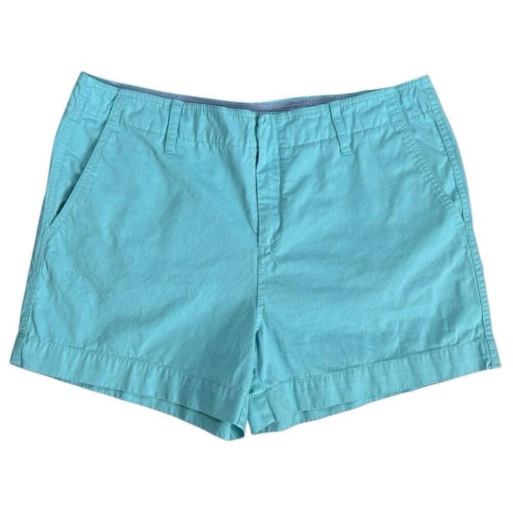 Tommy Hilfiger Chino Shorts - Women’s Size 8 Aqua Blue Cotton Summer Preppy